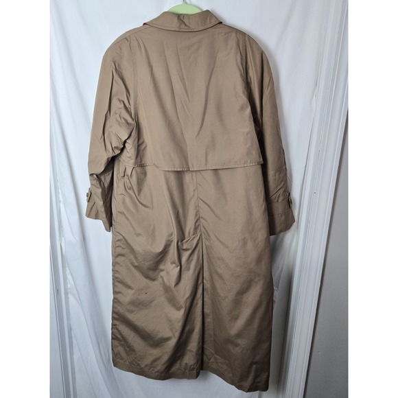Tempo Europa Trench Coat With Removable Lining Size 8 Petite brown - Picture 3 of 4